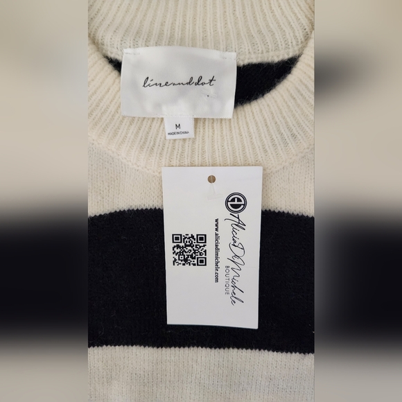 BNWT Line & Dot Edith Striped Mini Dress, Size Medium - Picture 5 of 5